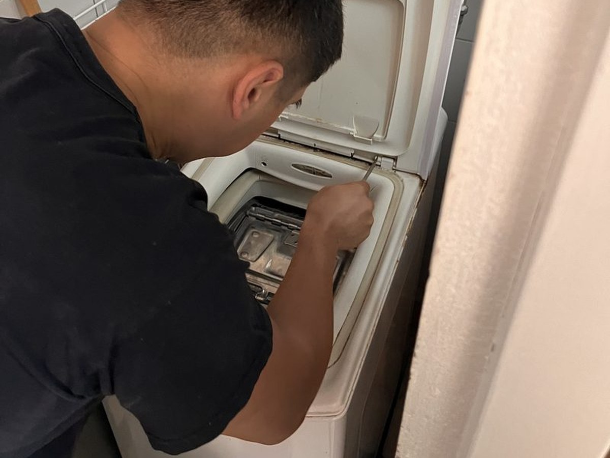 Cambio de puerta superior de lavarropas — Roma Service